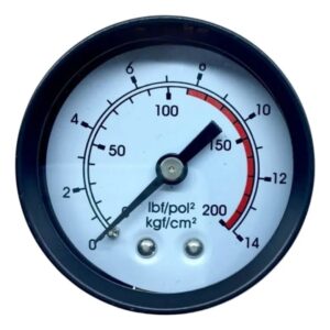 Manômetro 1/4 Horizontal 200PSI