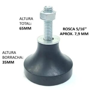 Vibra Stop de Borracha 70kg N1 5.1/6