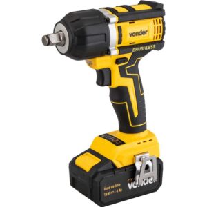 Chave de impacto, bateria 18V, encaixe de 1/2", carregador bivolt, CIV 180B, VONDER